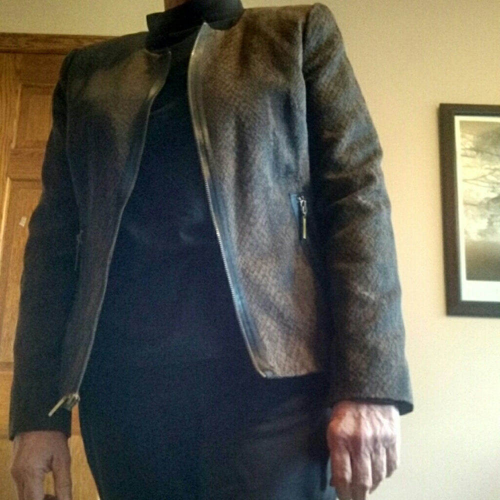 Stylish, dressy jacket or suit jacket.